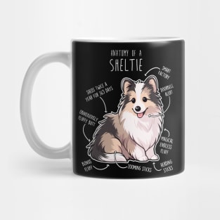 Sheltie Shetland Sheepdog Anatomy Mug